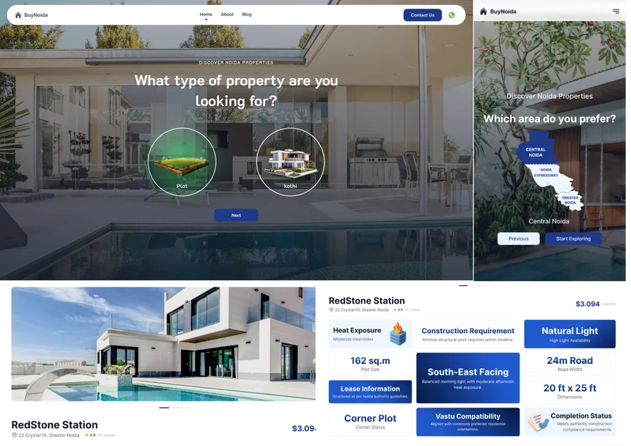 BuyNoida Real Estate Platform Case Study | SolveEase