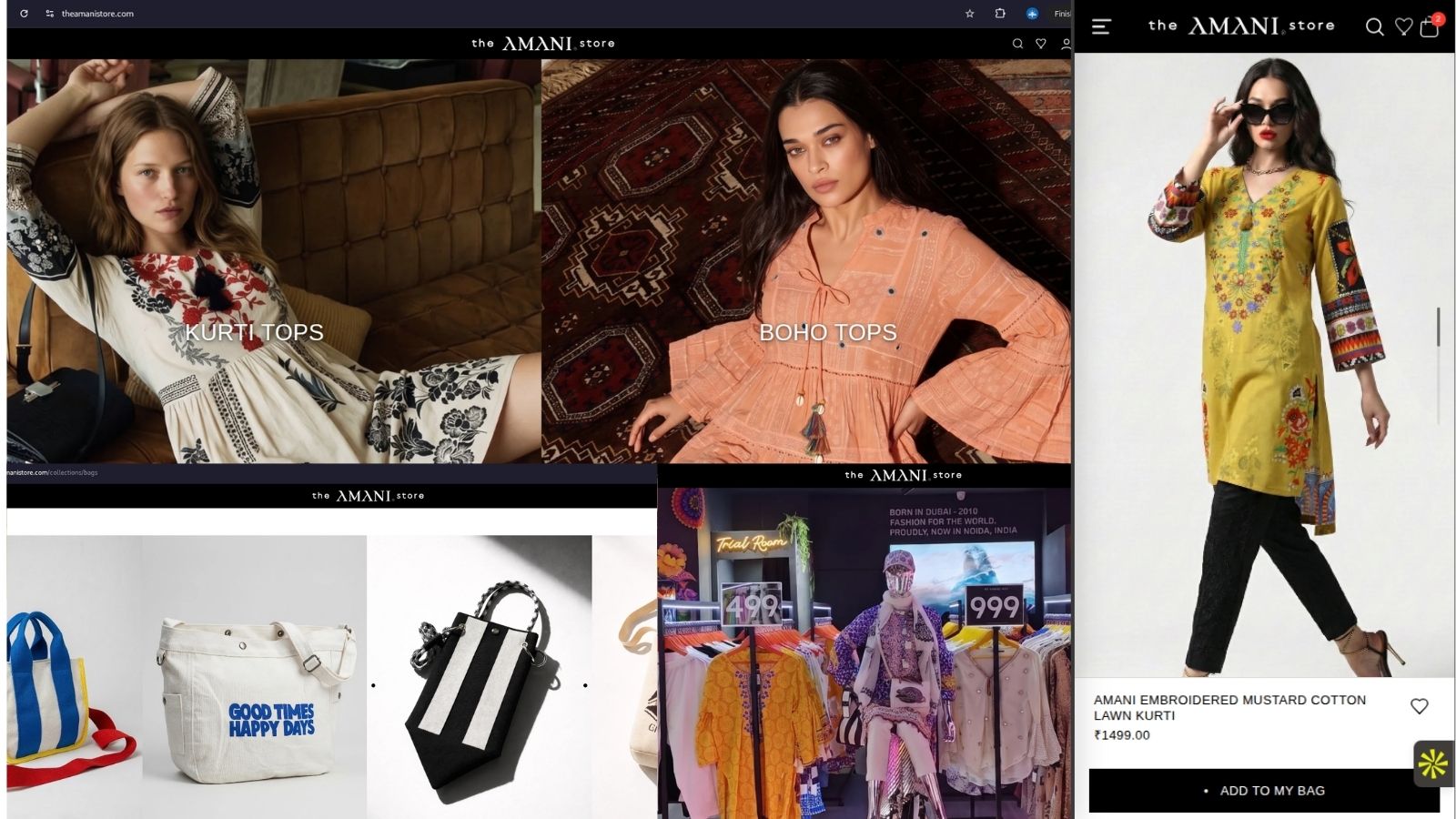 TheAmani Store Shopify Case Study | Premium Fashion eCommerce Development by SolveEase